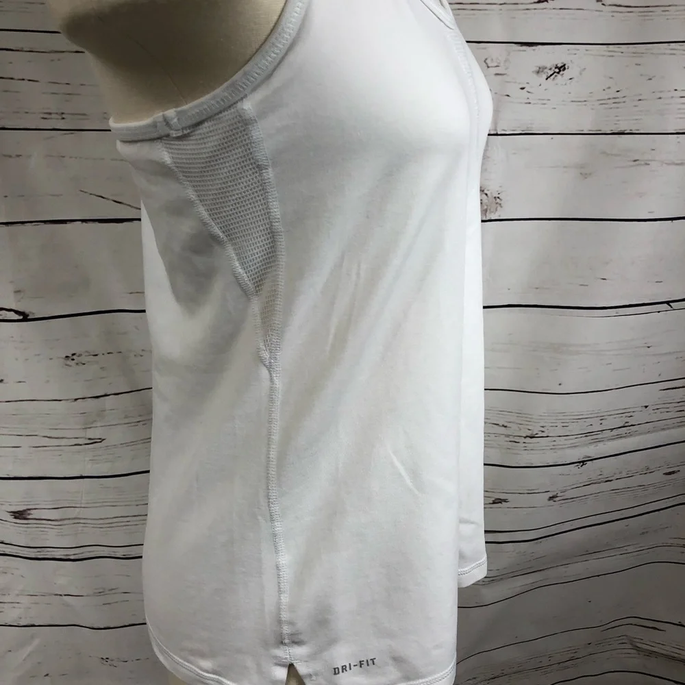 Nike White‎ Drifit Tank